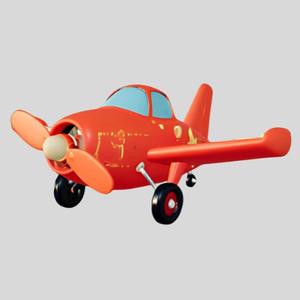 Cartoon Biplane