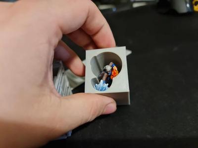 Modular shipping container dnd miniature holder