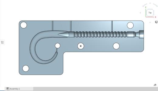 Curly Tail Worm Mold