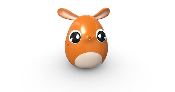 Low Poly Bunny Cartoon - Adorable 3D Printable Model