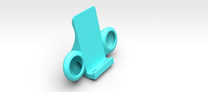 Phone stand with speaker