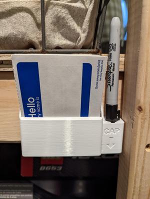 Label and Sharpie Holder