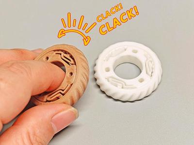 50-minute single-print ratchet ring, click sound, fidget toy TB2-twill