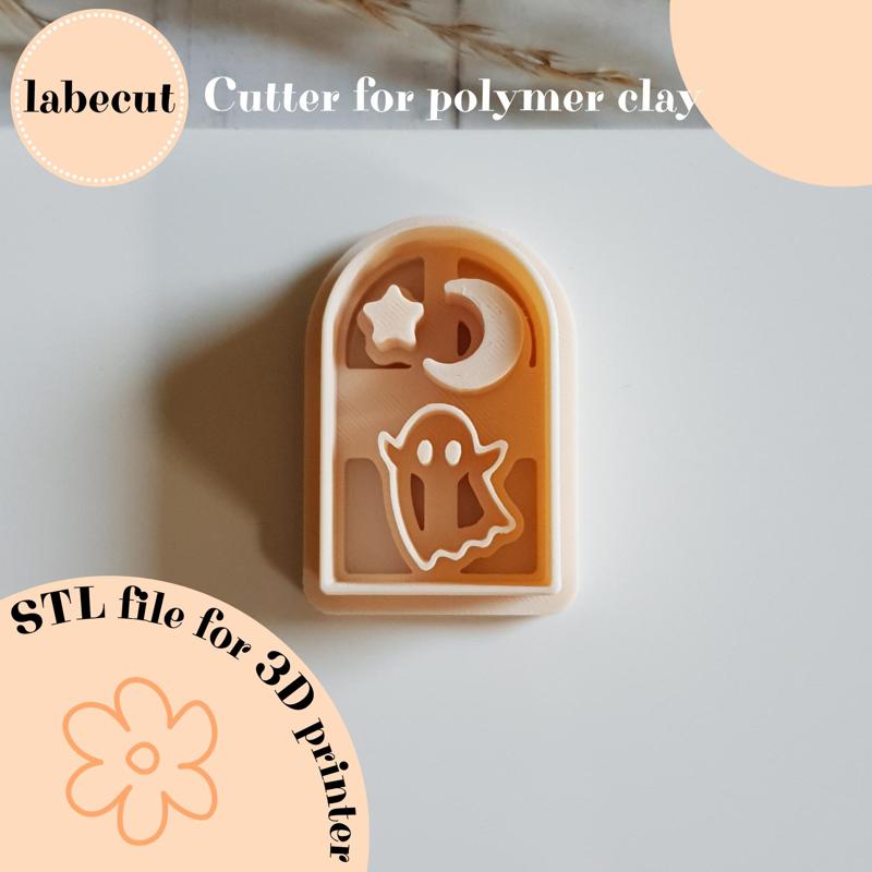 Arch Spooky Ghost polymer clay cutter
