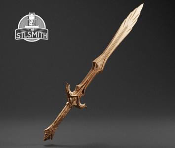 Glass Greatsword Skyrim Life Size Prop STL