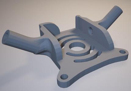 RX Mount on top of FC for 3mm antenna tubes