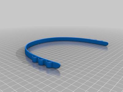 Face mask holder arch for top of the head