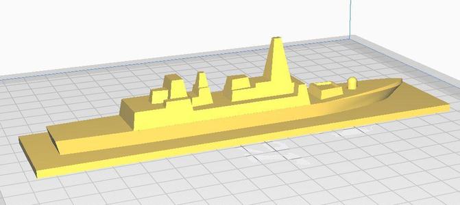 Type 45 Destroyer - 1:3000