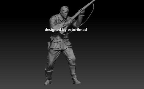 WW2 GERMAN SS SOLDIER SHOOTING v3