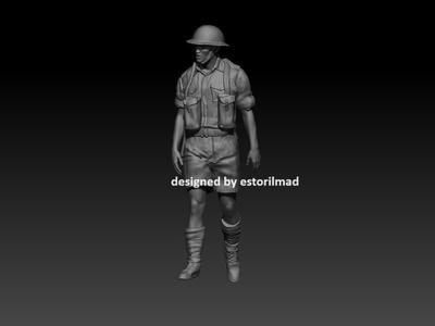 WW2 SOLDIER 8 BRITISH ARMY - EL ALAMEIN V4