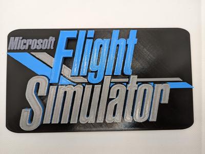 Microsoft Flight Simulator Sign