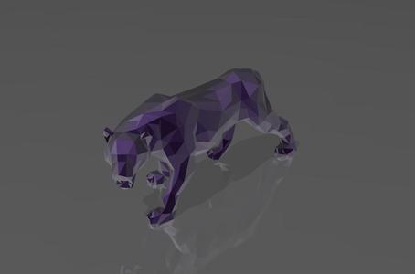 The Majesty of the Tiger - Low Poly - Excellent Design - Decor