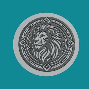 Lion Print Model