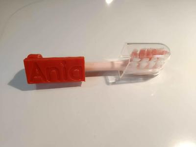 parametric oclean's toothbrush head nametag