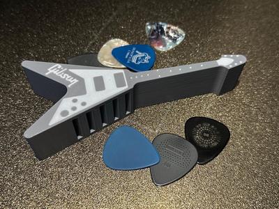 Guitar Pick Holder - Gibson Flying V