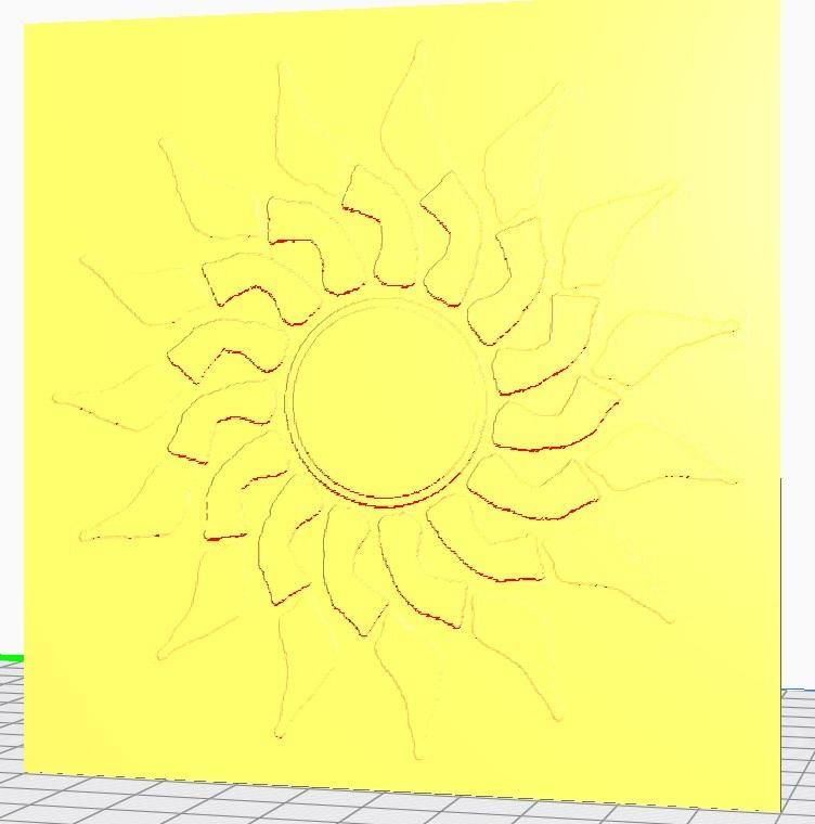 Sun Lithophane