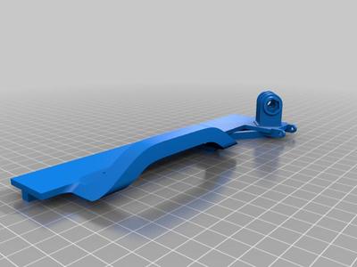 Ender 3 V2 bed handle and Go Pro camera mount with cable chain