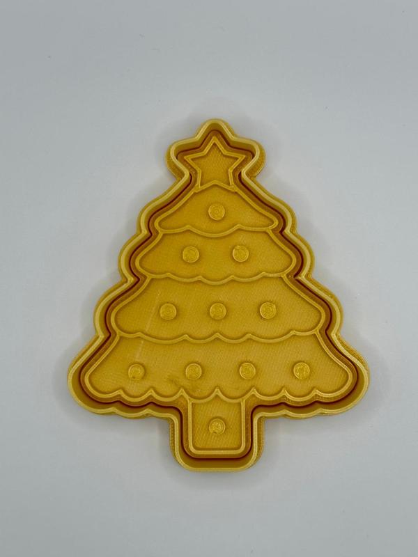 Christmas tree cookie cutter / stamp