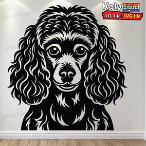 cute Poodle dog face svg,file