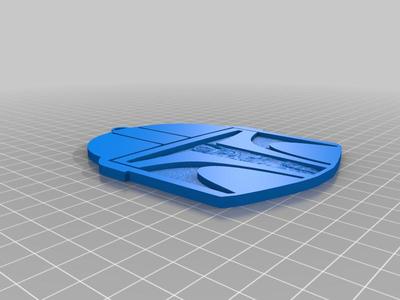 Mandalorian Lithophane Keychain