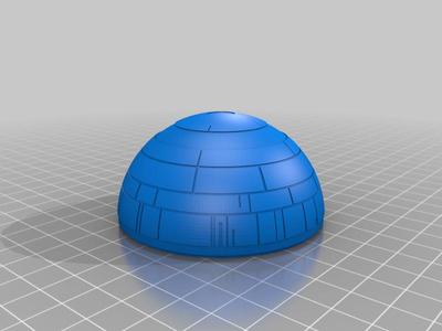 Death Star tree decoration - with magnet holes