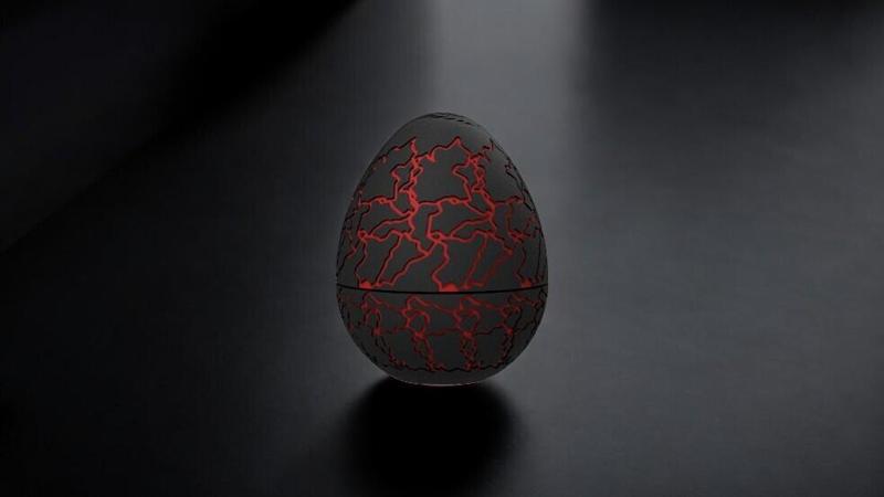 Dragon Eye Cracked Egg Embossed & Debossed