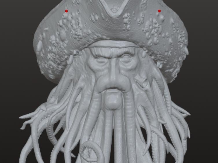 Head davy jones from pirates of the caribbean 