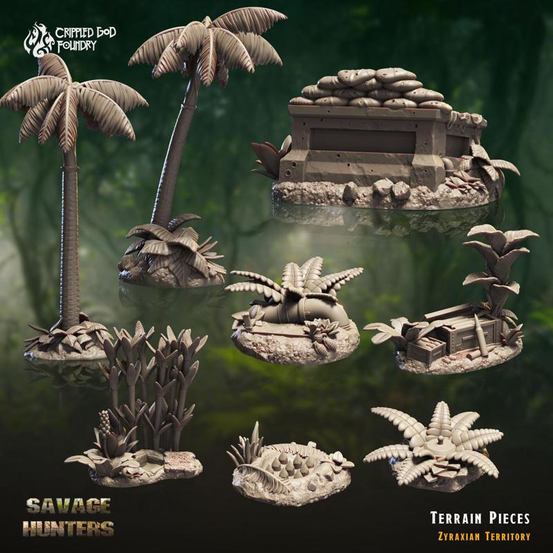 Jungle Scenery Pieces