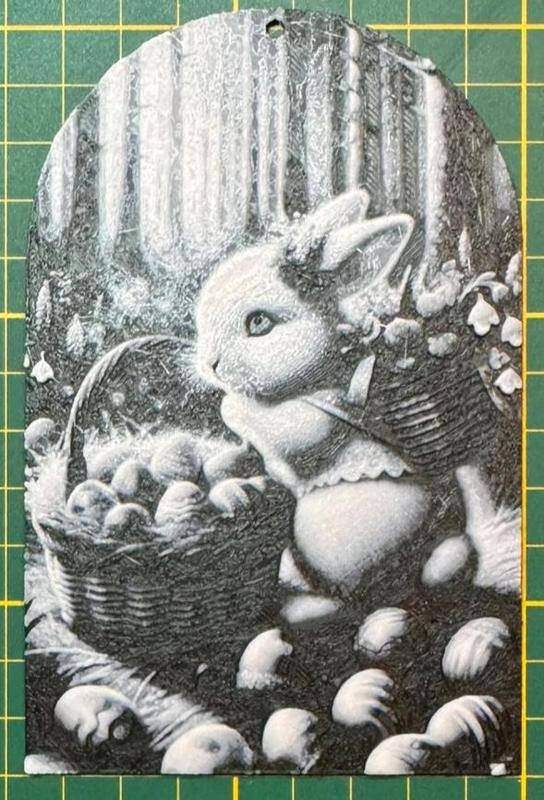 cute easter bunny decoration Hueforge, No AMS A2