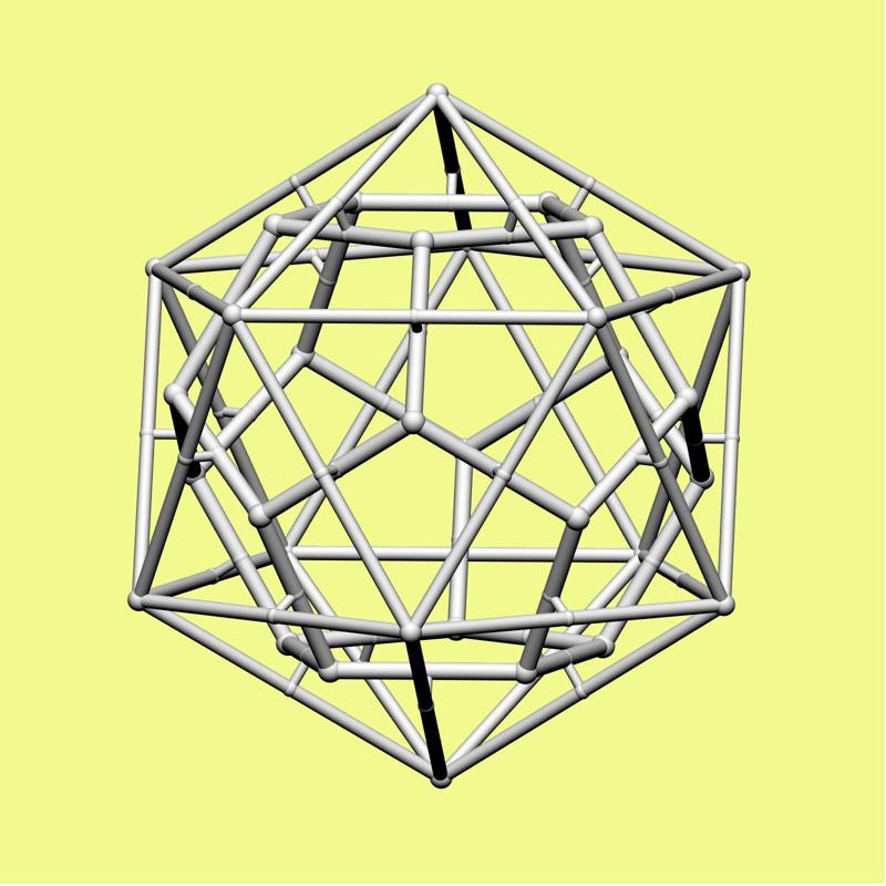 Dodecahedron in Icosahedron Dual