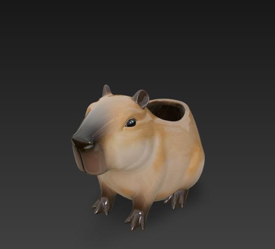 capybara flowerpot mold bowl
