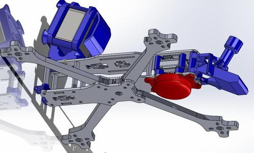 Airtag Housing TBS Source One V5 FPV