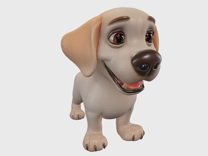 Puppy Labrador Retriever Cute Animal Sculpture Figurine