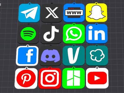 Custom NFC Keychains for Social Media