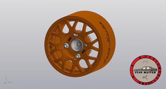 BBS Subaru Subaru rally R15 1/24 disk