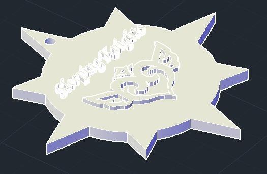 Portachiavi / keychain Sole con logo Sleeping Knights