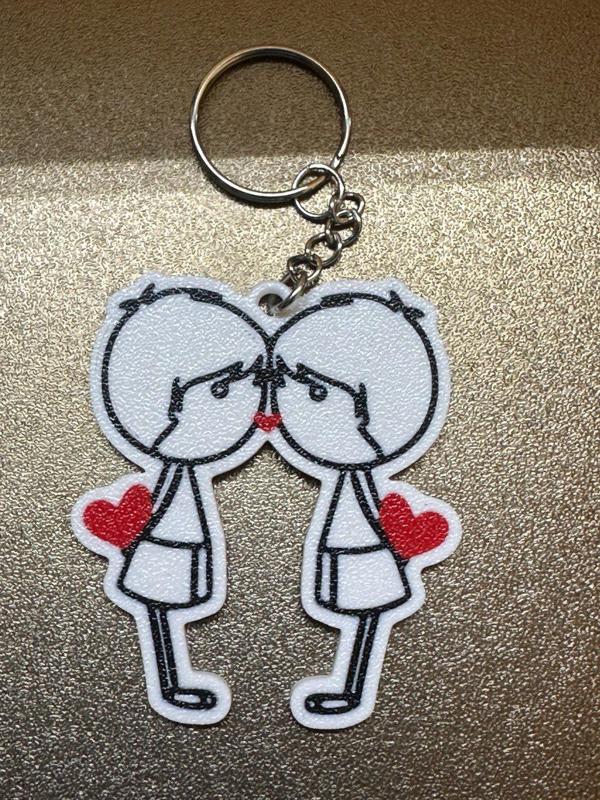 Llavero corazon juntos