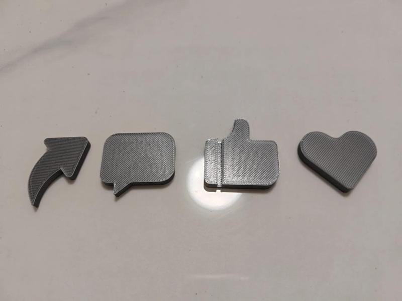 Share, Comment, Like, Love Fridge Magnet