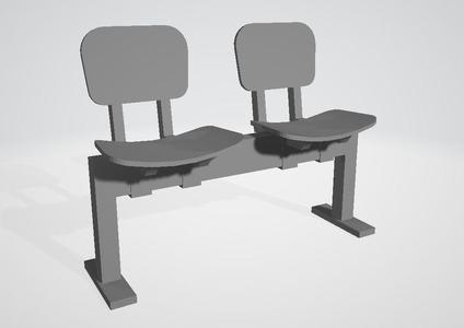 Twin beam chair