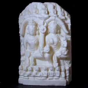 Sitting Jain Yashka and Yakshini