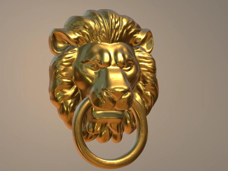 Lion Head Door Handle Refrigerator Magnet