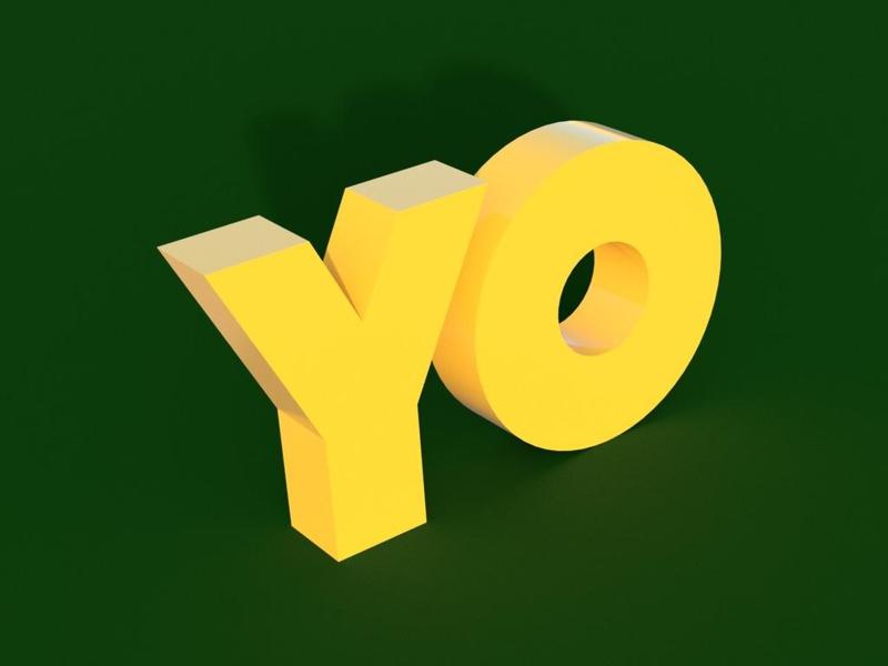 YO! Humongus Magnetic YO! / OY! refrigerator magnets.