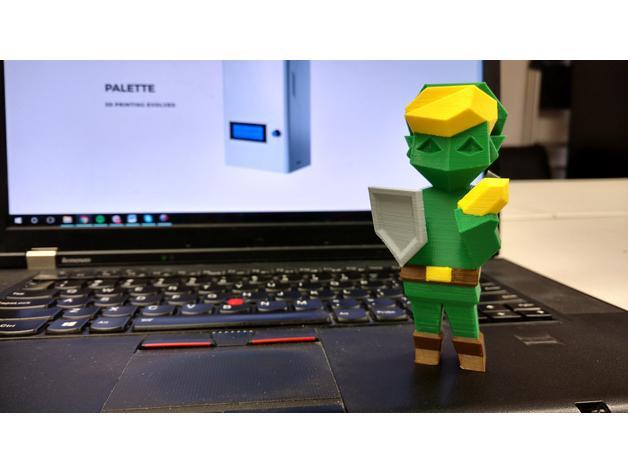 Multi-Color Low-Poly Link