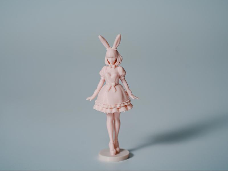 Bunny-Eared Waitress Girl