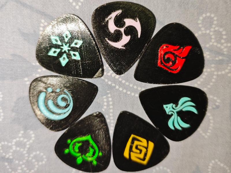 Genshin Impact Electric Guitar Picks