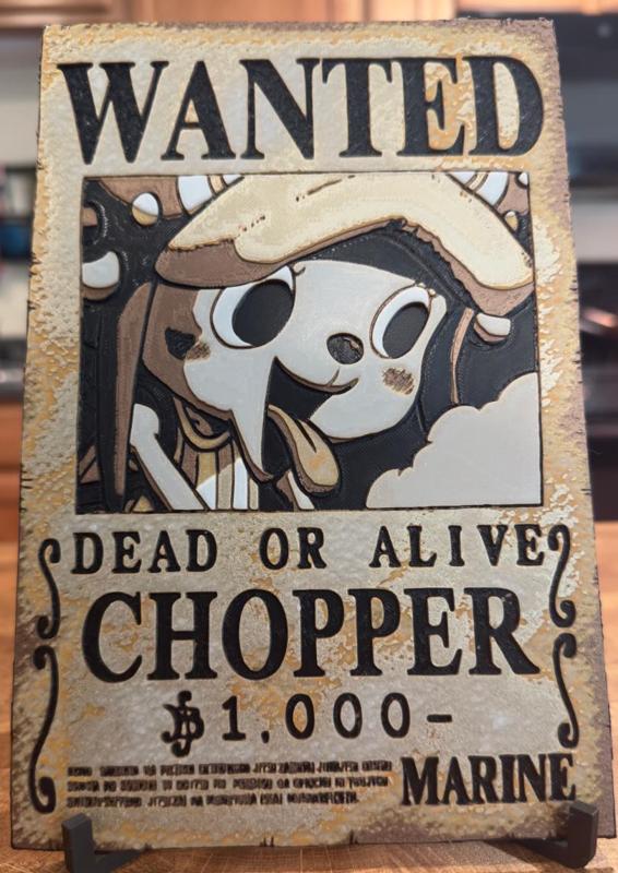One Piece - Tony Chopper Wanted Poster