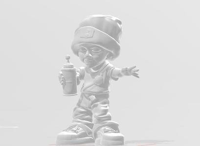 GRAFFITI ARTIST LITTLE HOMIES BOY