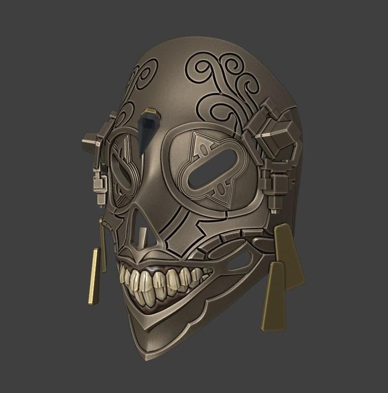 Mournwatcher Creepy Mask Dragon Age Veilguard prop cosplay set 3d model (stl file) for printing