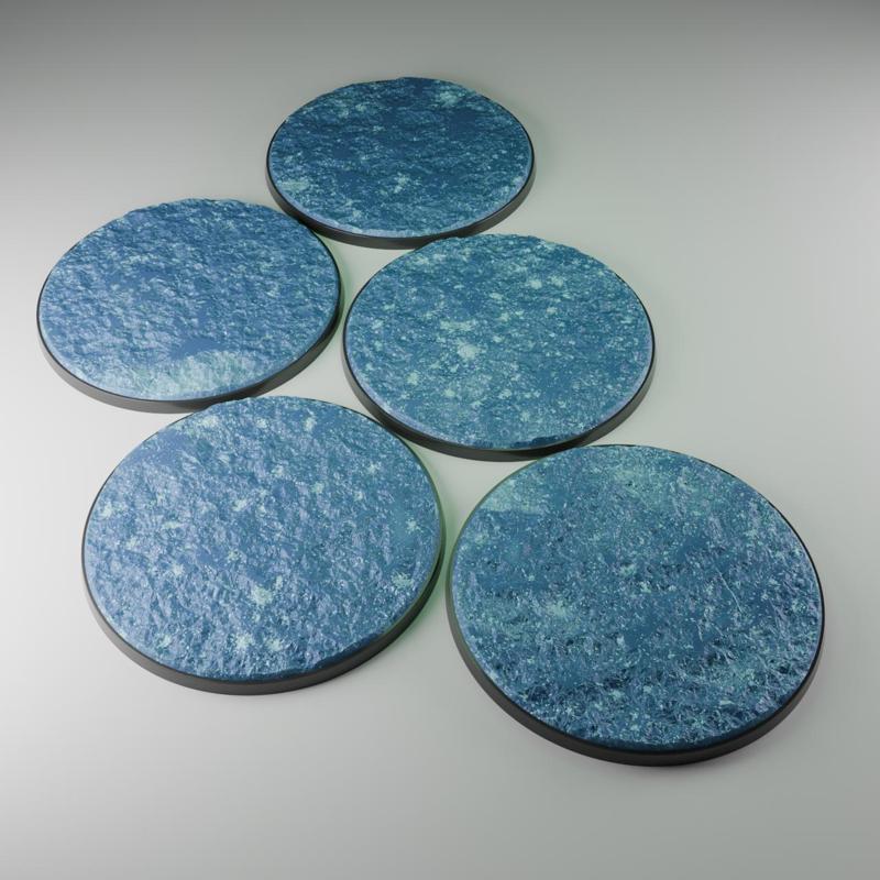 5x 100mm base with Arctic Polygon ground (+toppers)