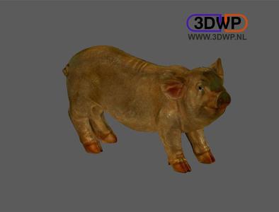 Pig Sculpture 3D Scan